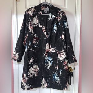 Plus Size Colorful Wool & Silk Coat, Size 20